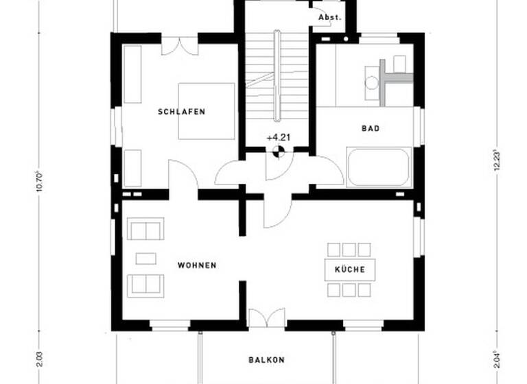 Wohnung zur Miete 1.300 € 3 Zimmer 100 m² 1. Geschoss Bad Honnef 53604