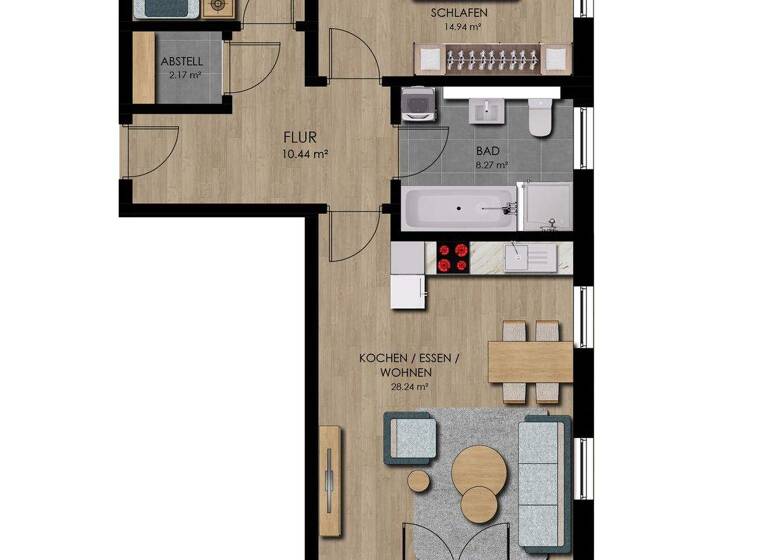Wohnung zum Kauf - Erstbezug 305.000 € 3 Zimmer 78,2 m² 2. Geschoss Stephansposching 94569