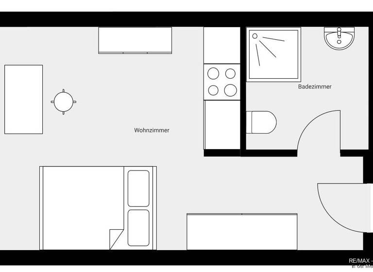 Wohnung zum Kauf 93.000 € 1 Zimmer 22,2 m²<br/>Wohnfläche 1.<br/>Geschoss Innenstadt Fürth 90762