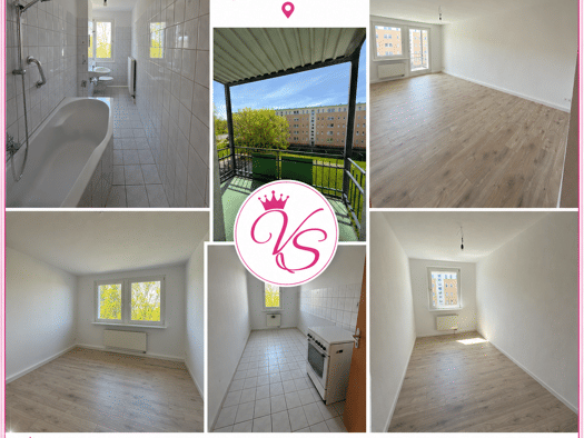 Wohnung zur Miete 385 € 3 Zimmer 60 m² 4. Geschoss frei ab sofort Geibelstraße 116 Gablenz Chemnitz 09127
