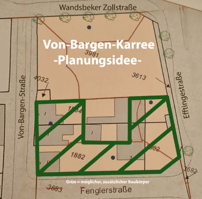 Wohn- und Geschäftshaus zum Kauf als Kapitalanlage geeignet 15.000.000 € 3.780 m²<br/>Fläche 1.118 m²<br/>Grundstück Wandsbek Hamburg Wandsbek 22041