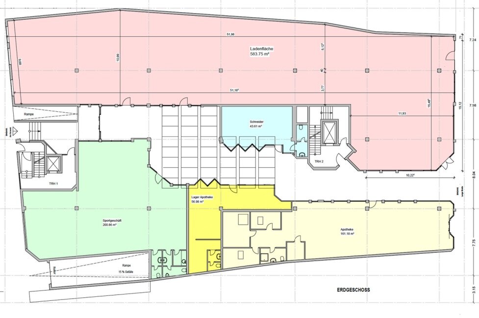 Laden zur Miete provisionsfrei 5.900 € 422 m²<br/>Verkaufsfläche ab 422 m²<br/>Teilbarkeit Mitte - Bezirk 7 Delmenhorst 27749