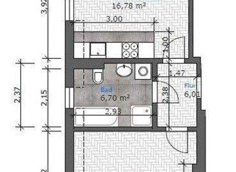 Wohnung zur Miete 378 € 2 Zimmer 44 m² frei ab 11.04.2026 Potschappler Str. 51 Coschütz/Gittersee Dresden 01189