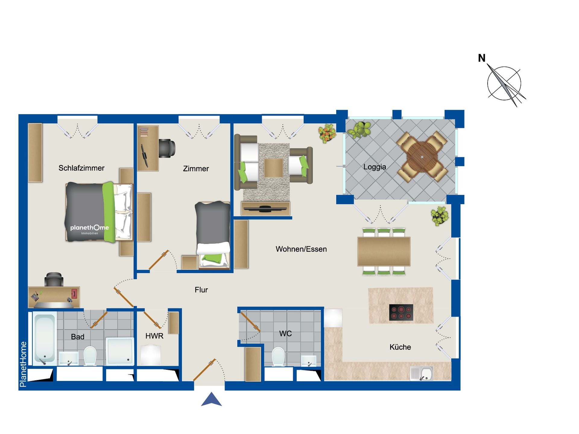 Wohnung zum Kauf 649.000 € 3 Zimmer 106,2 m²<br/>Wohnfläche 1.<br/>Geschoss Berliner Vorstadt Potsdam 14467