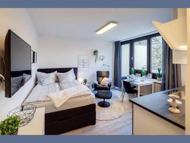 Studio zur Miete auf Zeit 1.390 € 1 Zimmer 27 m² frei ab 31.08.2026 Thalk.Obersendl.-Forsten-Fürstenr.-Solln München 81479