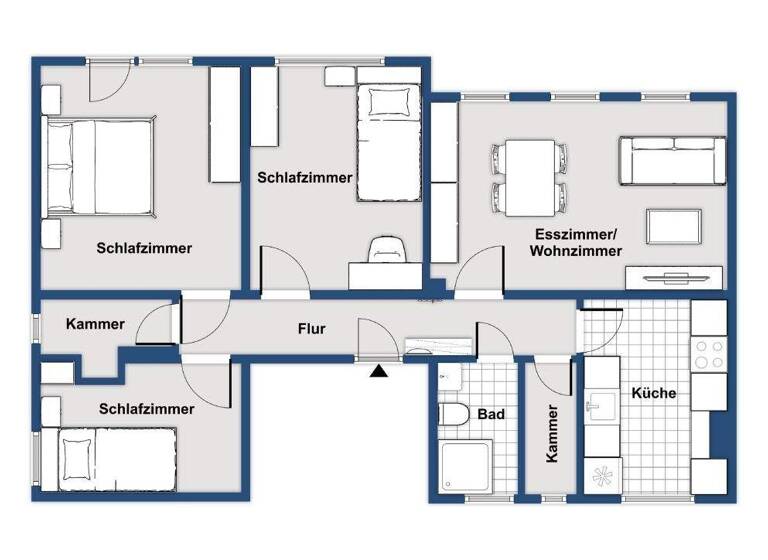 Wohnung zum Kauf provisionsfrei 354.500 € 4 Zimmer 97,3 m² EG Lentzeallee 44 Dahlem Berlin 14195