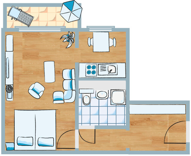 Wohnung zur Miete 241 € 1 Zimmer 40,9 m²<br/>Wohnfläche 1.<br/>Geschoss 01.02.2025<br/>Verfügbarkeit Max-Herm-Straße 2 Hohenstücken Brandenburg 14772