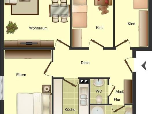 Wohnung zur Miete 709 € 4 Zimmer 76 m² 1. Geschoss Cusanushof 10 Erkelenz Erkelenz 41812