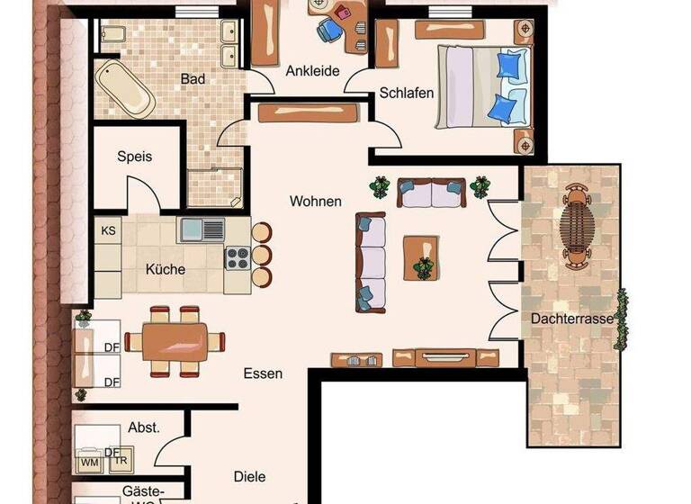 Penthouse zum Kauf - Erstbezug provisionsfrei 441.500 € 2 Zimmer 111,4 m² 3. Geschoss frei ab sofort Neuhaus Neuhaus a. Inn 94152