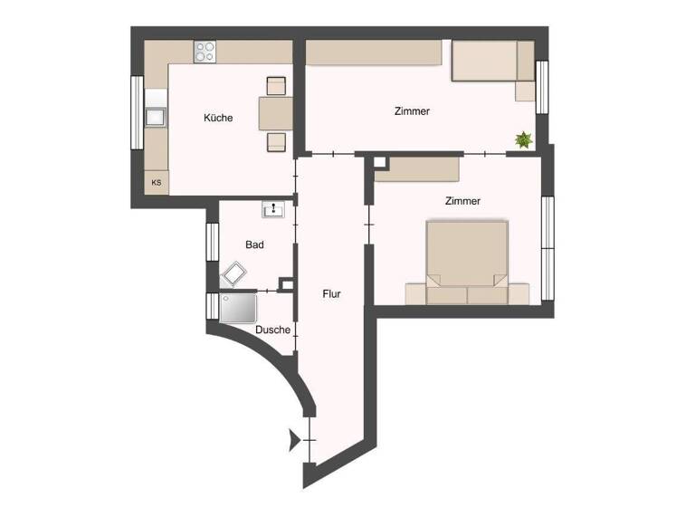 Wohnung zum Kauf 220.000 € 2 Zimmer 61 m² EG Luzenberg Mannheim 68305
