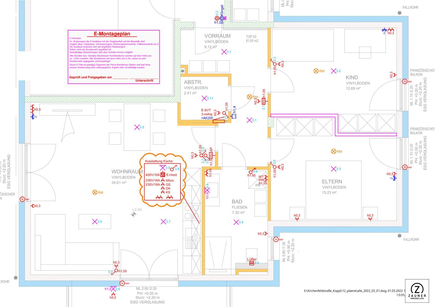 Wohnung zum Kauf 519.000 € 3 Zimmer 81,2 m²<br/>Wohnfläche 1.<br/>Geschoss Koppl 5321