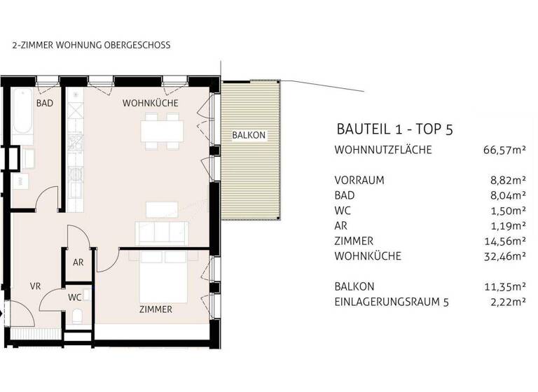 Wohnung zum Kauf - Erstbezug 472.900 € 2 Zimmer 66,6 m² Hochleitengasse Gießhübl 2372