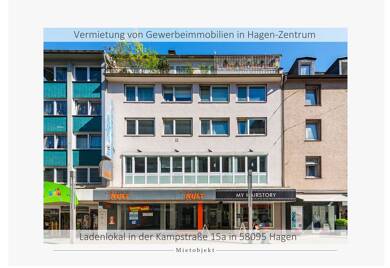 Laden zur Miete 9,50 € 2 Zimmer 130 m² Verkaufsfläche Kampstraße 15a Zentrum Hagen 58095