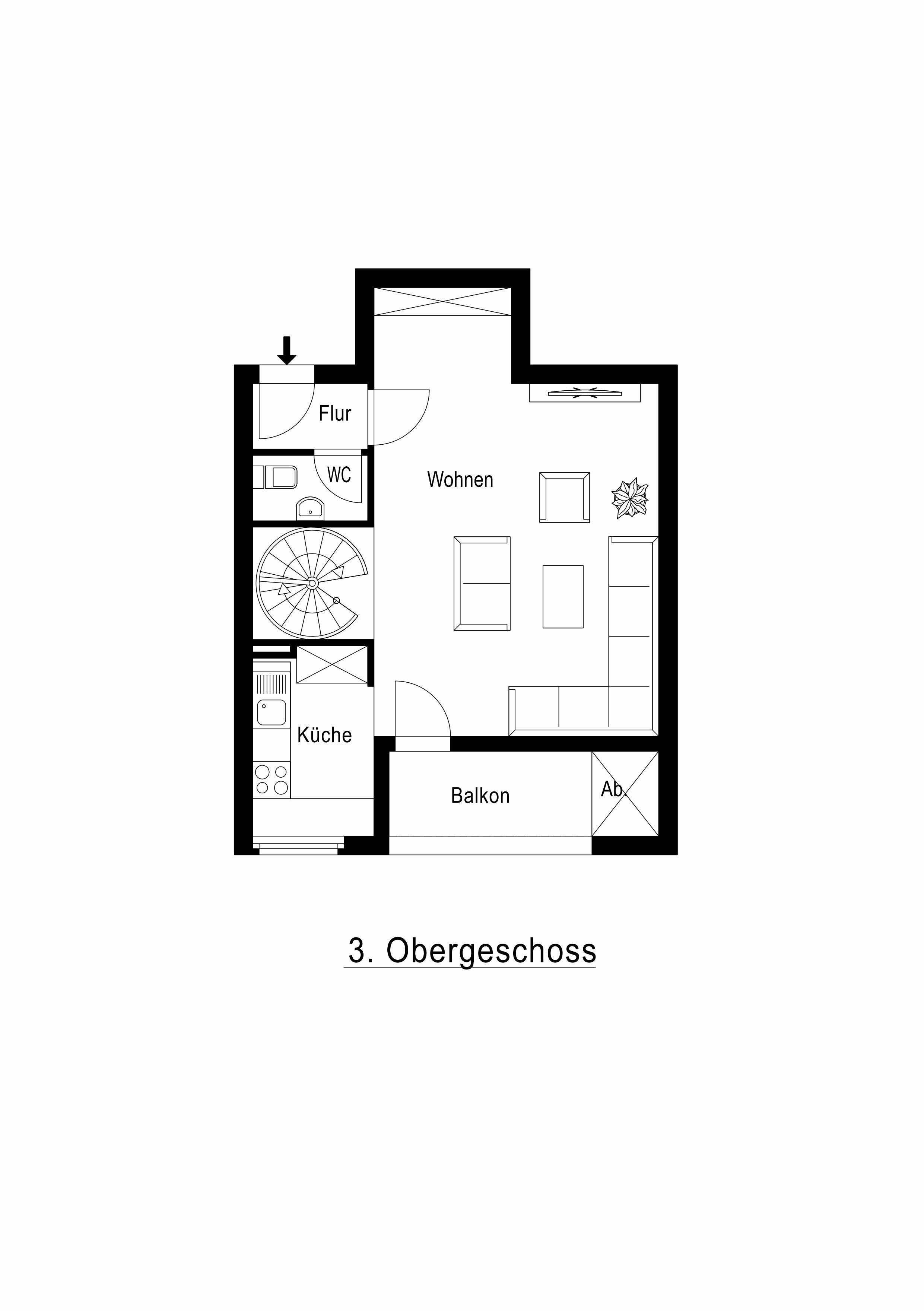 Maisonette zum Kauf 198.000 € 2 Zimmer 62,8 m²<br/>Wohnfläche Stadionviertel Neuss 41464