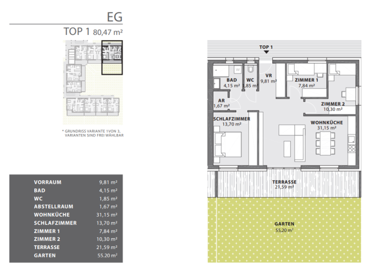 Wohnung zum Kauf - Erstbezug provisionsfrei 299.750 € 4 Zimmer 80,5 m² Fürstenfeld 8280