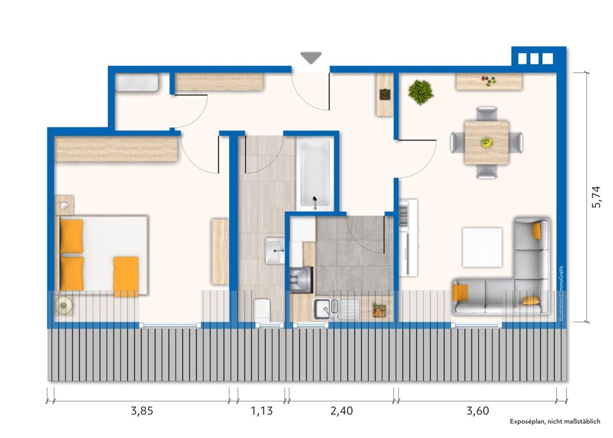 Wohnung zum Kauf 135.000 € 2 Zimmer 62 m²<br/>Wohnfläche Hoffnungsthal Rösrath 51503