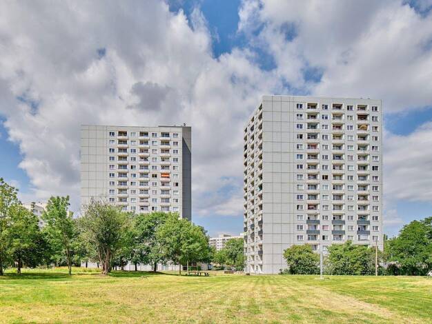 Wohnung zur Miete 264 € 1 Zimmer 26,9 m² 16. Geschoss frei ab 15.02.2026 Albert-Wolf-Platz 1 Prohlis-Süd Dresden 01239