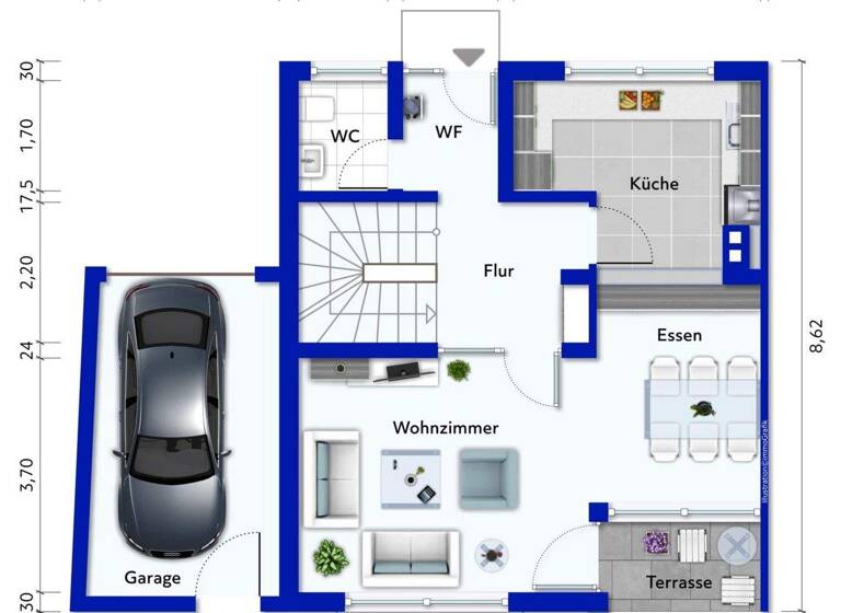Doppelhaushälfte zum Kauf 450.000 € 6 Zimmer 147 m² 200 m² Grundstück Wiblingen Ulm 89079