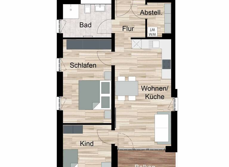 Wohnung zum Kauf - Erstbezug provisionsfrei 282.000 € 3 Zimmer 68,6 m² 2. Geschoss frei ab sofort Am Schüßler Ronshausen 36217