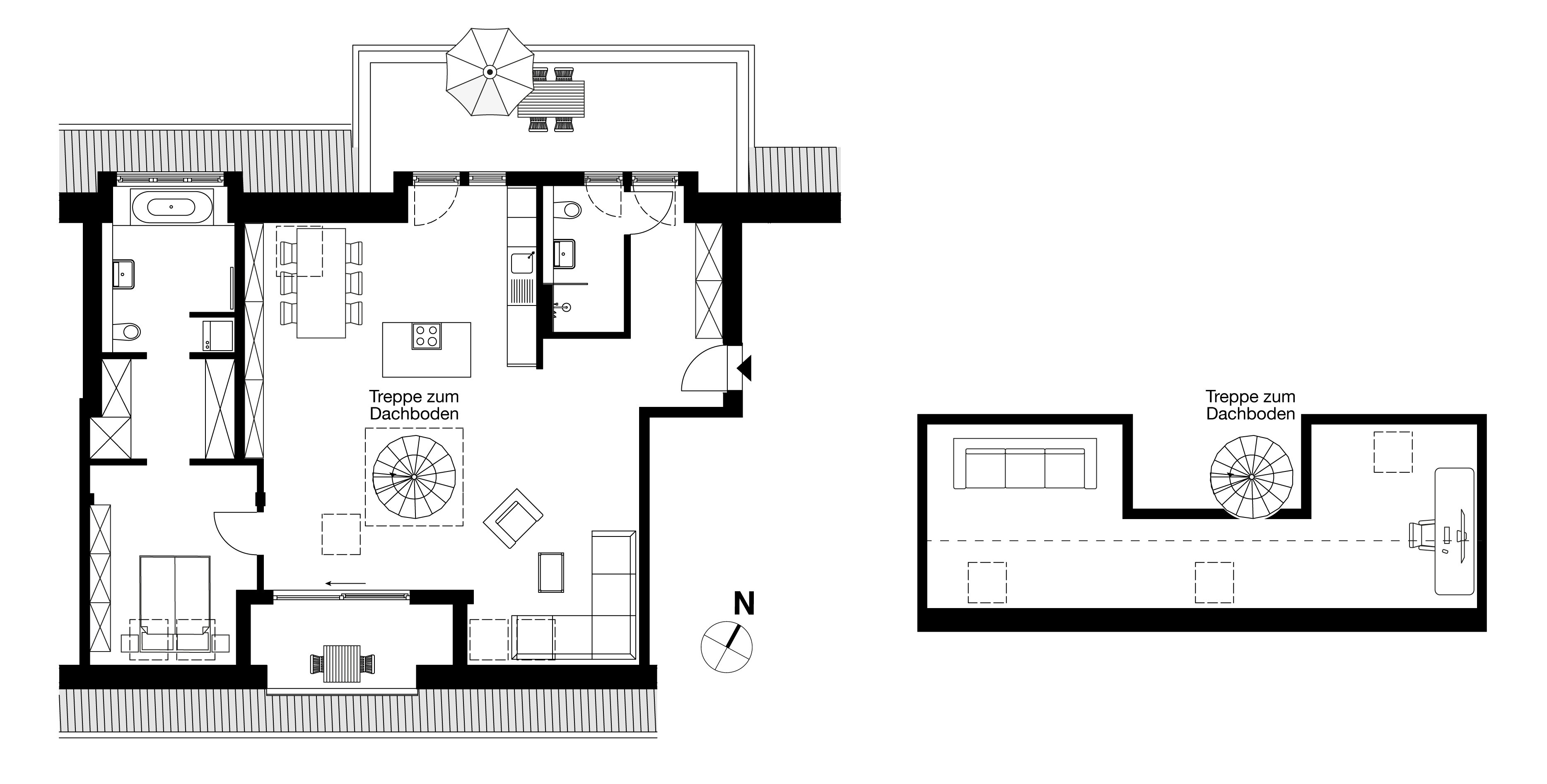 Wohnung zur Miete 2.000 € 2 Zimmer 125 m²<br/>Wohnfläche 5.<br/>Geschoss Emser Straße 71 Neukölln Berlin 12051