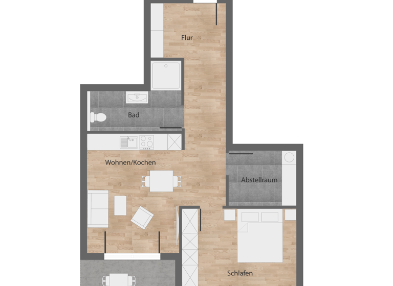Wohnung zum Kauf - Erstbezug 246.000 € 2 Zimmer 65,9 m² 1. Geschoss Uetze 31311
