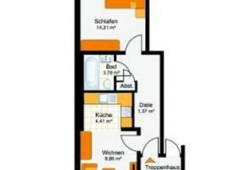 Wohnung zum Kauf provisionsfrei als Kapitalanlage geeignet 174.999 € 2 Zimmer 44 m² Aachen 52062