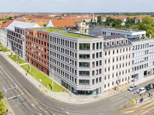 Wohnung zur Miete - Erstbezug 638 € 2 Zimmer 45,6 m² 5. Geschoss Riebeckstraße 35 Reudnitz-Thonberg Leipzig / Reudnitz-Thonberg 04317