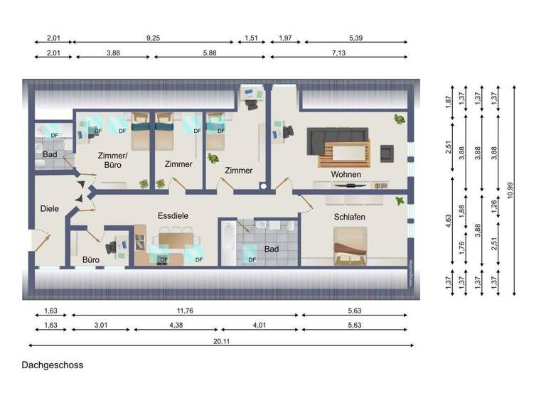 Wohnung zum Kauf 299.000 € 5 Zimmer 112,2 m² 3. Geschoss frei ab sofort Nittendorf 93152