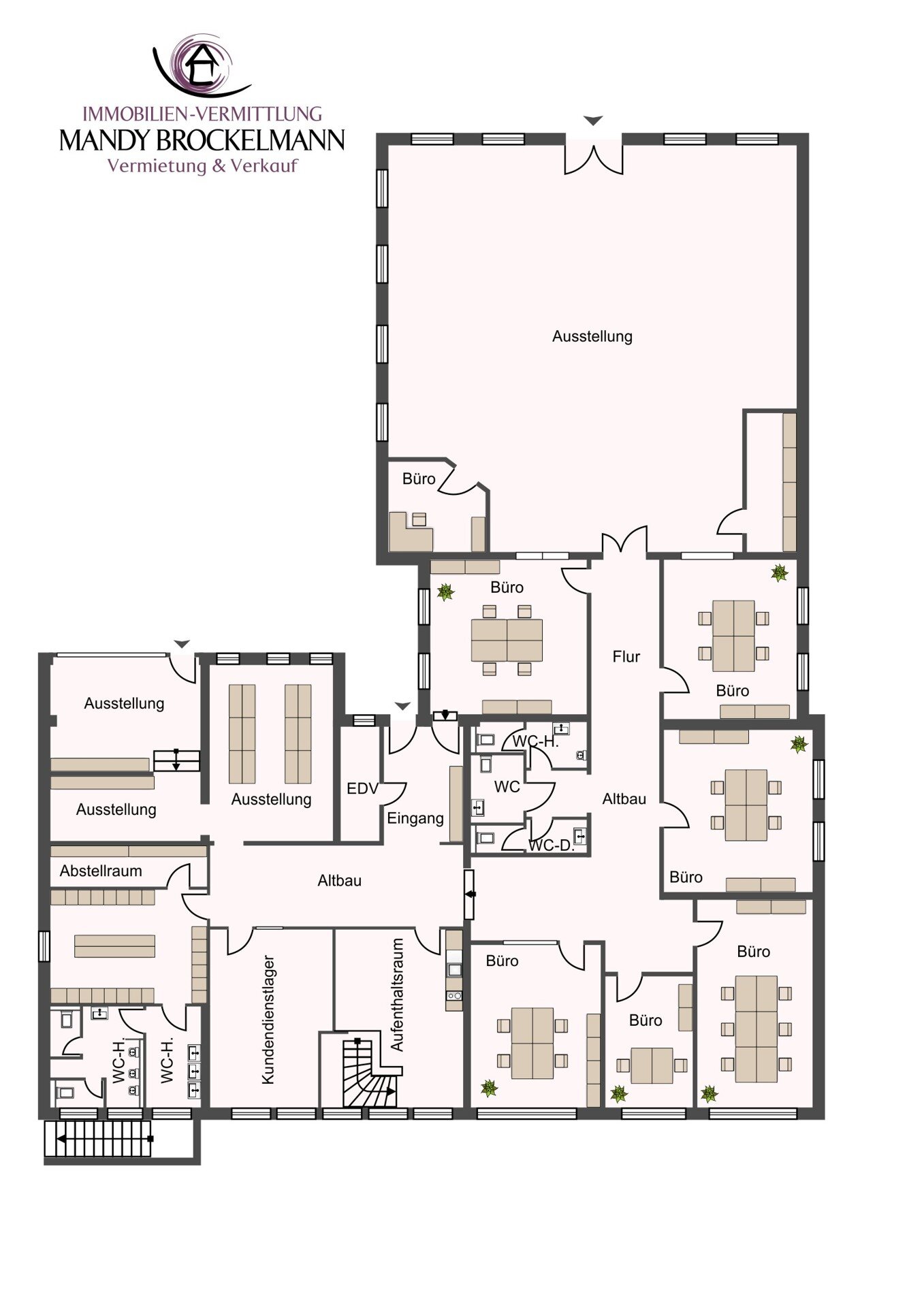 Bürofläche zur Miete 7.300 € 6 Zimmer 512 m²<br/>Bürofläche Übriges Stade Stade 21682