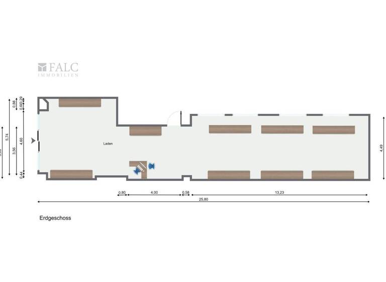 Laden zur Miete 1.600 € 120 m² Verkaufsfläche Jülich 52428