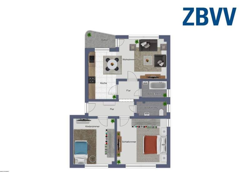 Wohnung zur Miete 639 € 3 Zimmer 71,3 m² EG Auf'm Winkel 8 Innenstadt Radevormwald 42477