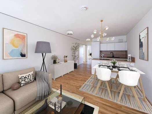 Wohnung zur Miete - Erstbezug 1.453 € 3 Zimmer 64,6 m² EG frei ab 01.01.2026 Rümelinstraße 28 Nord Stuttgart 70191