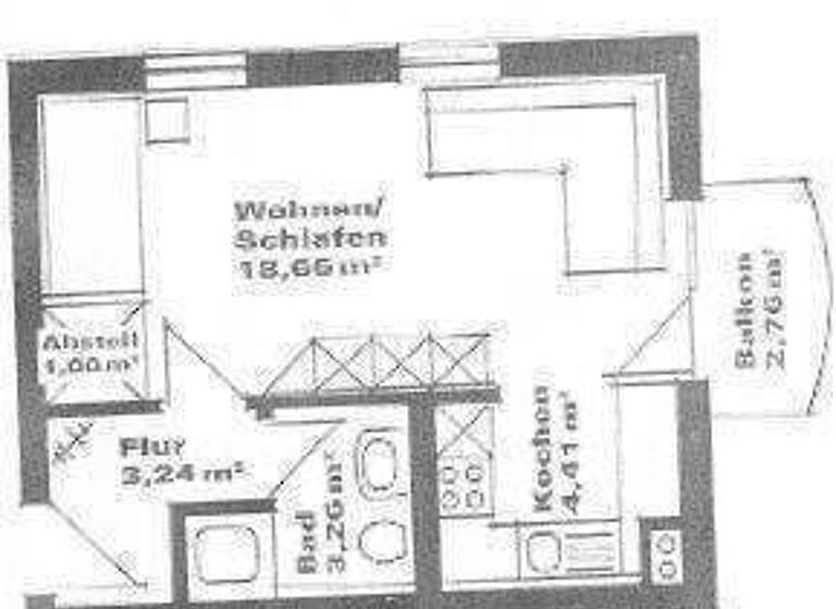 Studio zum Kauf 85.000 € 1 Zimmer 33 m² Briesnitz Dresden 01157