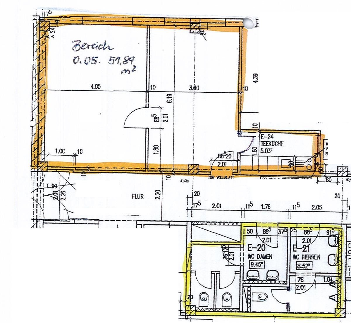 Bürofläche zur Miete 450 € 51,9 m²<br/>Bürofläche Urbich Erfurt 99099