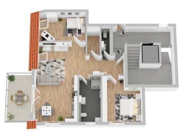 Wohnung zum Kauf provisionsfrei 365.800 € 3 Zimmer 85,2 m² 1. Geschoss Ob dem Dorf 3 Marbach Villingen-Schwenningen 78052