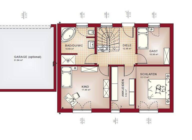 Einfamilienhaus zum Kauf provisionsfrei 381.649 € 5 Zimmer 143 m² 721 m² Grundstück Schmitshausen 66484