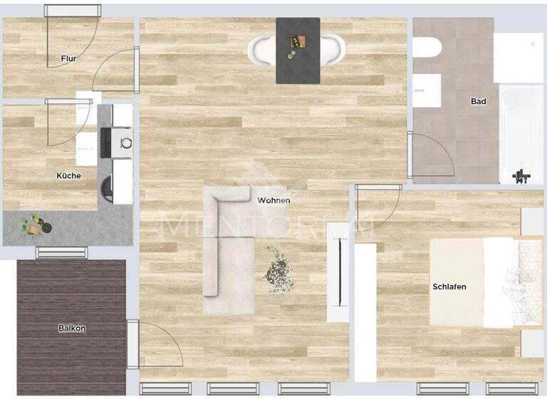 Wohnung zum Kauf 123.000 € 2 Zimmer 57 m² Zwenkau 04442