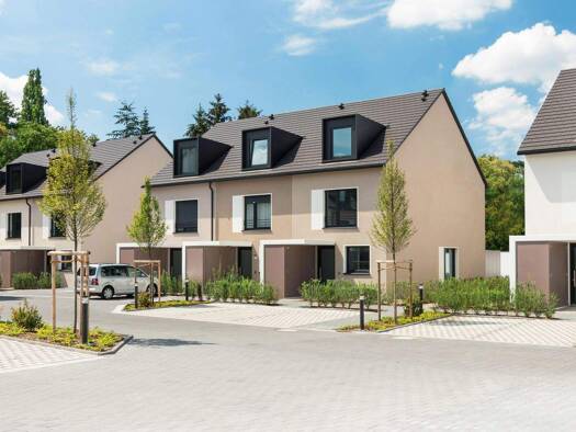 Reihenmittelhaus zum Kauf - Erstbezug provisionsfrei 499.990 € 5 Zimmer 145 m² 195,2 m² Grundstück Nelkenstraße 14 Stein 90547