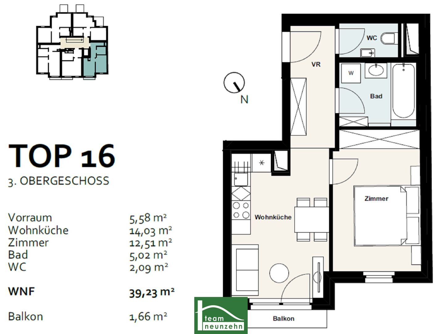 Wohnung zum Kauf 283.201 € 2 Zimmer 39,7 m²<br/>Wohnfläche 3.<br/>Geschoss Inzersdorfer Straße 121 Wien 1100