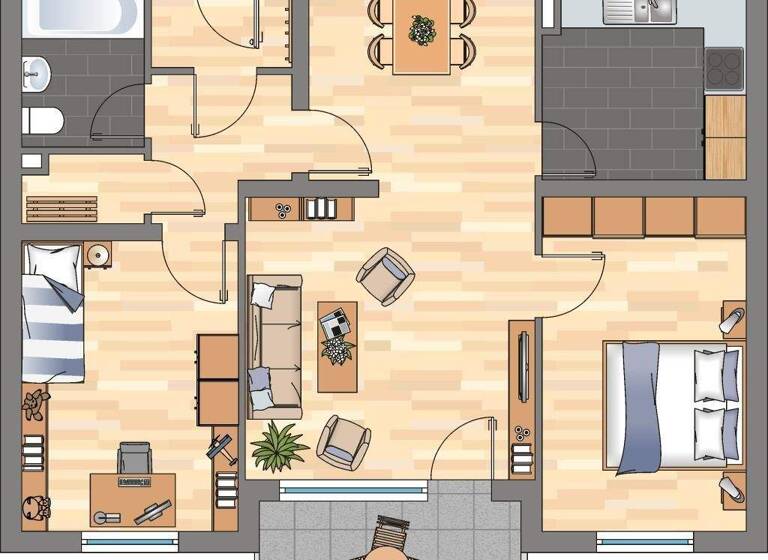 Wohnung zur Miete 563 € 3 Zimmer 73,1 m² 5. Geschoss frei ab 06.03.2026 Elsterstraße 2 Weststadt Braunschweig 38120