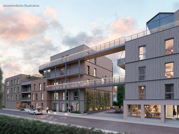 Wohnung zum Kauf - Erstbezug provisionsfrei 381.000 € 2 Zimmer 52,9 m² 2. Geschoss Eppingerstraße Fellbach Fellbach 70736