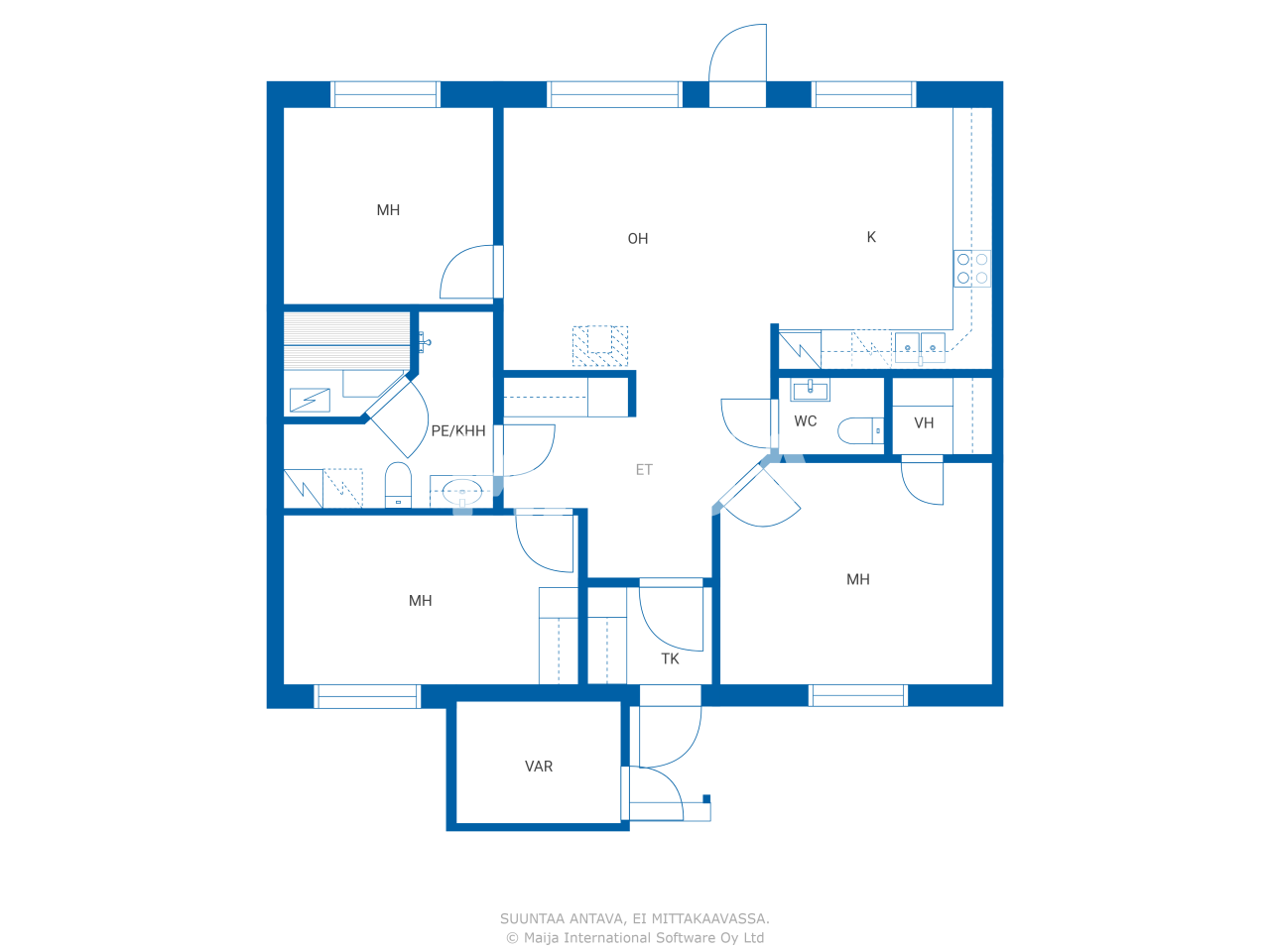 Reihenmittelhaus zum Kauf 198.000 € 4 Zimmer 88,5 m²<br/>Wohnfläche 3.345 m²<br/>Grundstück Jyrätie 1 Riihimäki 11130