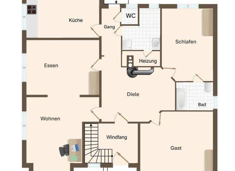 Wohnung zur Miete 940 € 4 Zimmer 121 m² Idafehn Ostrhauderfehn / Idafehn 26842