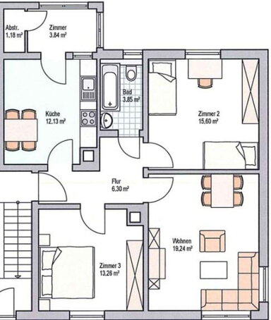 Wohnung zum Kauf provisionsfrei 195.000 € 3 Zimmer 75 m² Zay - Ost Rastatt 76437