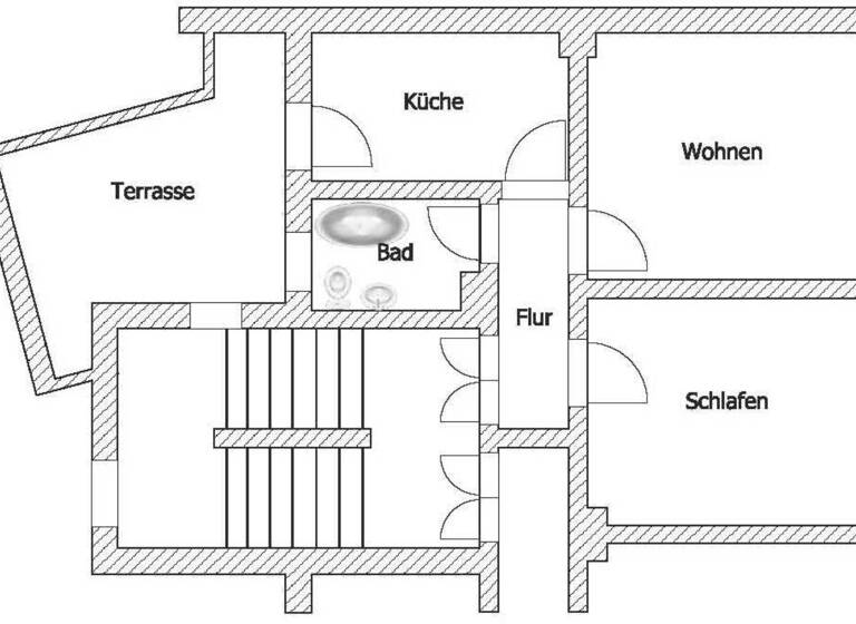 Wohnung zur Miete 350 € 2 Zimmer 55,2 m²<br/>Wohnfläche 1.<br/>Geschoss 01.07.2025<br/>Verfügbarkeit Hauptstraße 38 Innenstadt Riesa 01589
