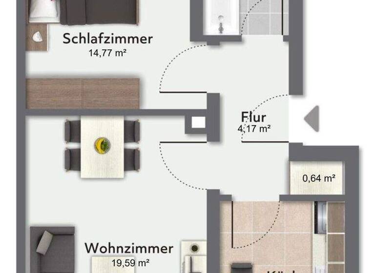 Wohnung zum Kauf 279.000 € 2 Zimmer 53,1 m² frei ab sofort Fürstenfeldbruck 82256