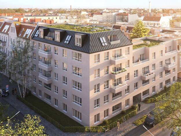 Wohnung zum Kauf - Erstbezug provisionsfrei 415.000 € 3 Zimmer 59,4 m² 3. Geschoss Sommerstraße 3 Reinickendorf Reinickendorf 13409