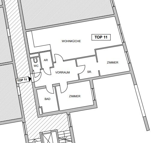 Wohnung zur Miete 442 € 3 Zimmer 72,5 m²<br/>Wohnfläche 1.<br/>Geschoss 01.12.2024<br/>Verfügbarkeit Gries Graz 8020