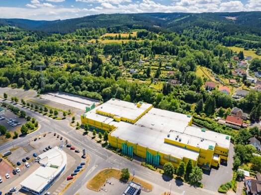 Logistikzentrum zur Miete provisionsfrei 25.000 m² Lagerfläche teilbar von 500 m² bis 25.000 m² Meininger Straße Mäbendorf Suhl 98529