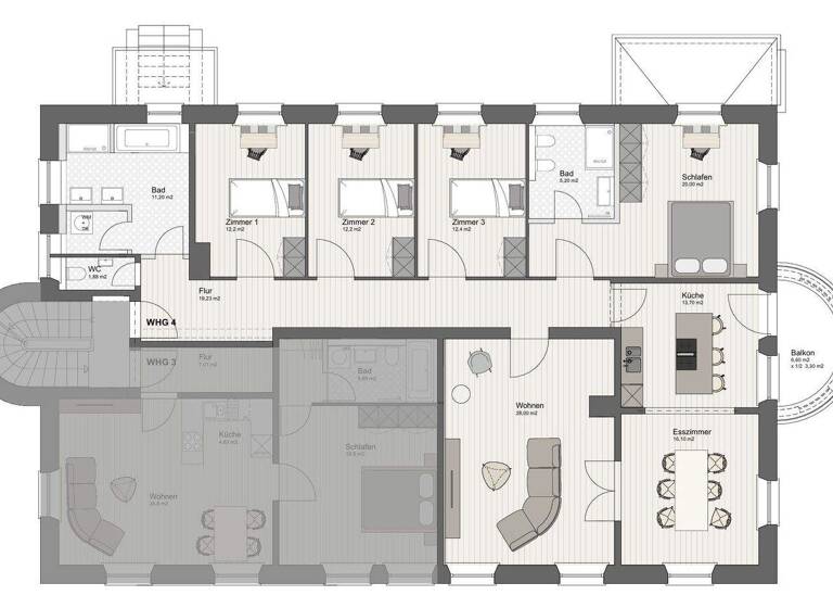 Wohnung zum Kauf provisionsfrei 1.690.000 € 6 Zimmer 155,4 m² 1. Geschoss Pasing-Obermenzing München 81245
